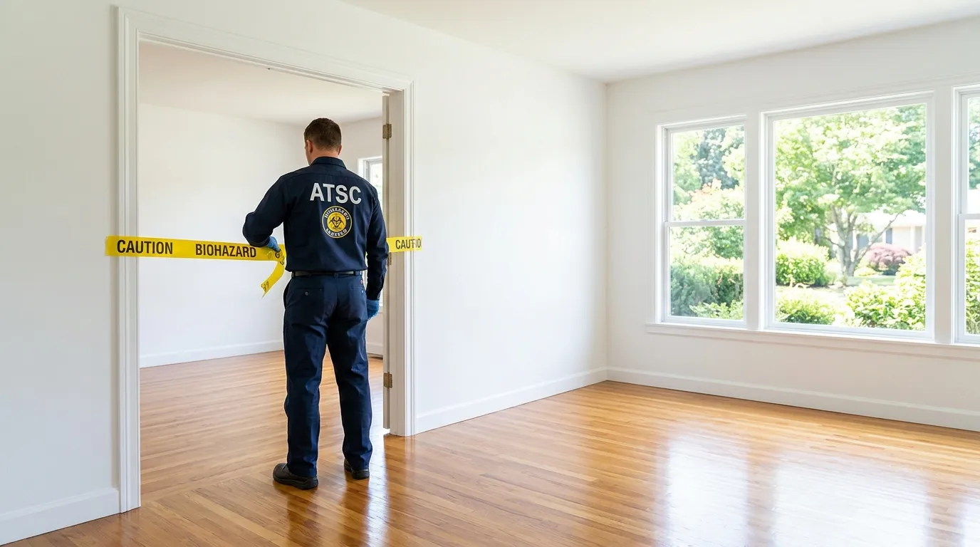 Certified biohazard cleanup crew performing Crime Scene Cleanup in Lynn